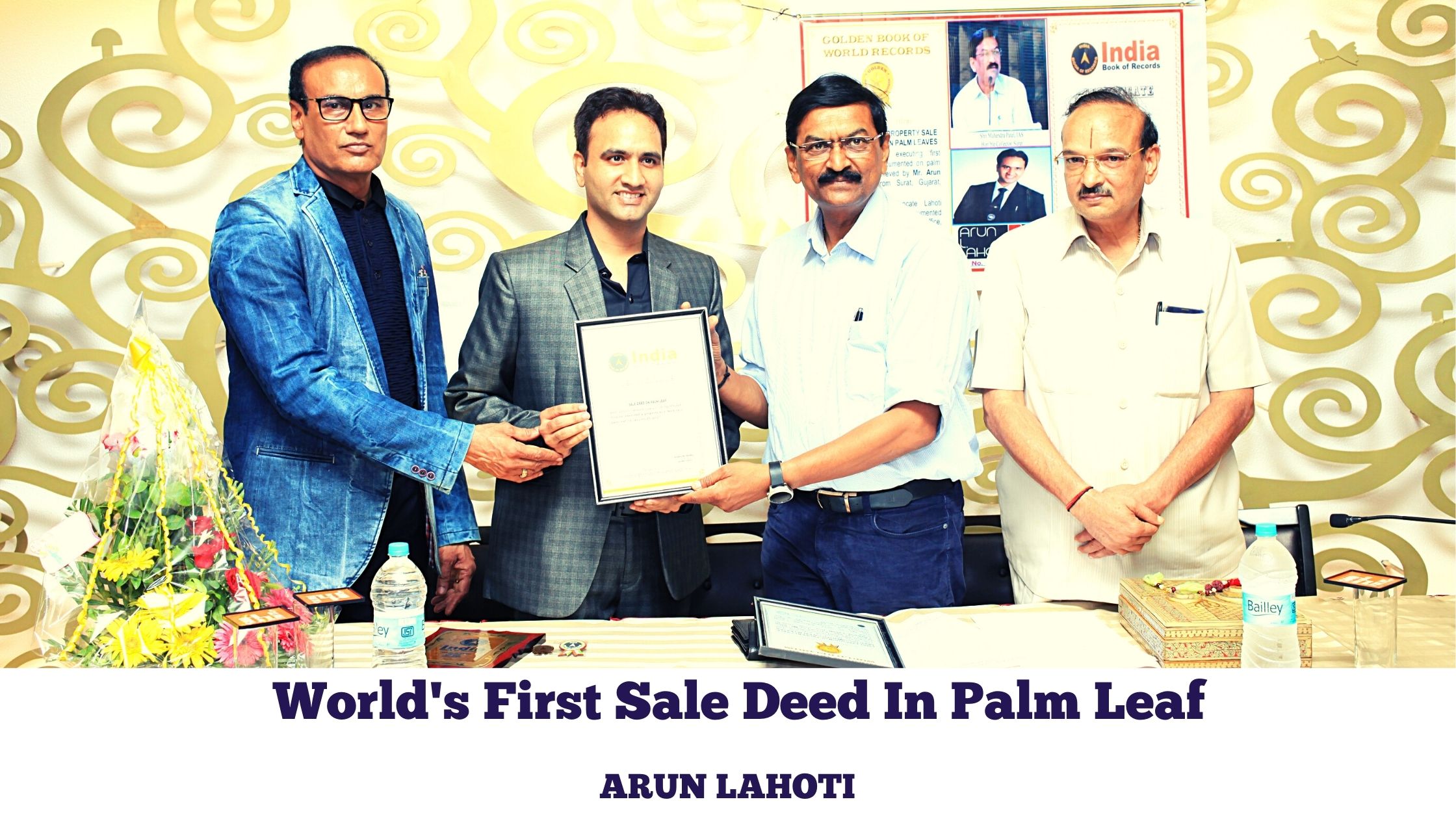 World’s First Sale Deed In Palm Leaf